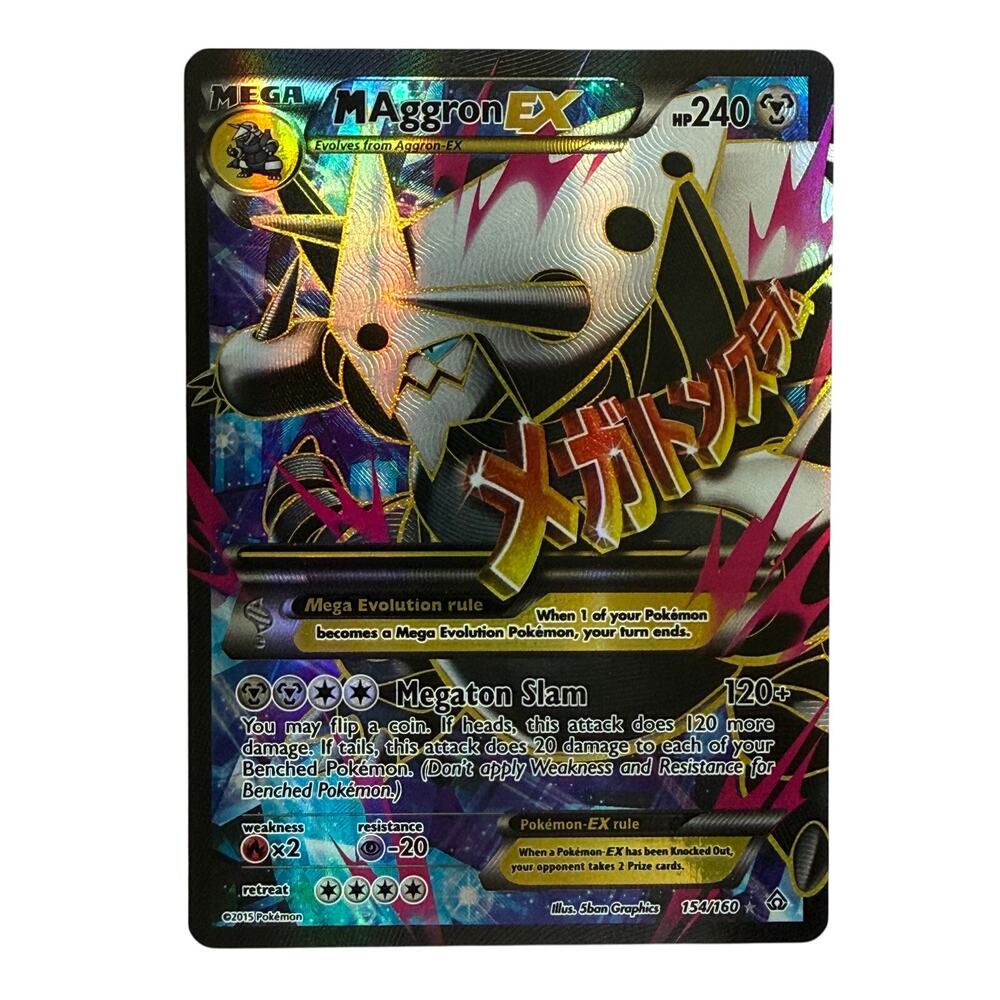 Pokémon TCG M Aggron EX 154/160 XY 2015 Primal Clash Holo Ultra Rare LP-NM